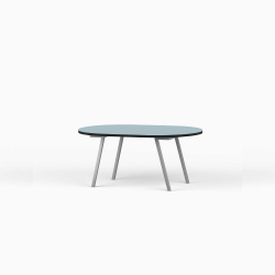 Domusnord LV Lounge Table  sofabord med linoleum og sort kant  small