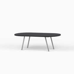 Domusnord LV Lounge Table – sofabord med linoleum og sort kant – medium