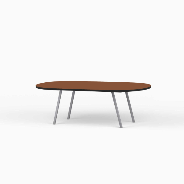 Domusnord LV Lounge Table  sofabord med linoleum og sort kant  medium