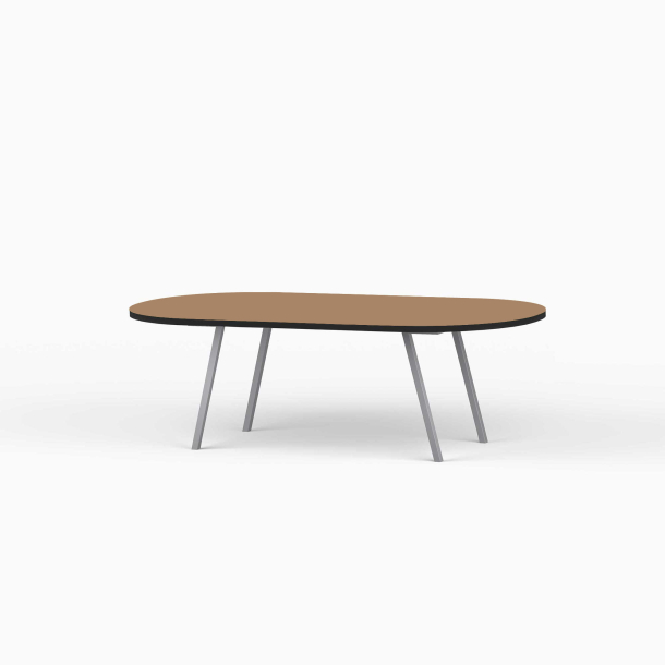 Domusnord LV Lounge Table  sofabord med linoleum og sort kant  medium