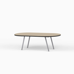 Domusnord LV Lounge Table – sofabord med linoleum og sort kant – medium