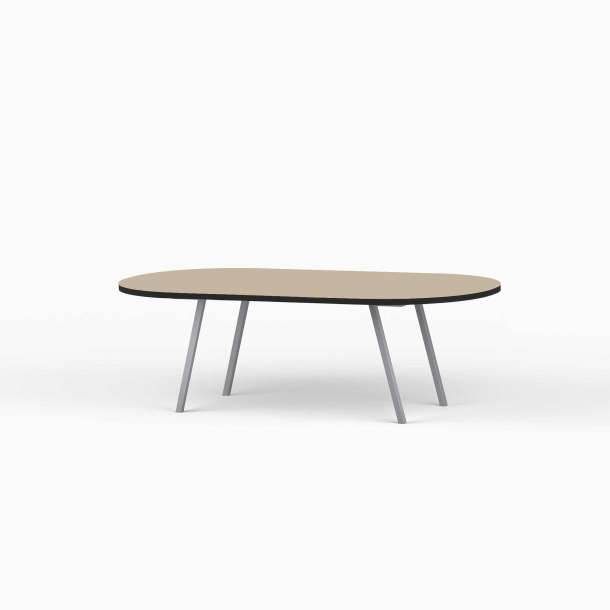 Domusnord LV Lounge Table  sofabord med linoleum og sort kant  medium