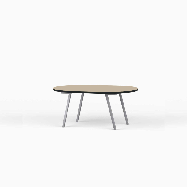 Domusnord LV Lounge Table  sofabord med linoleum og sort kant  small