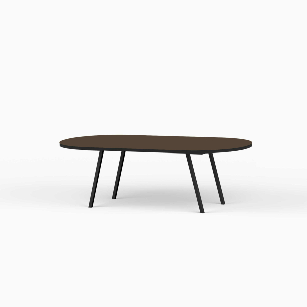 Domusnord LV Lounge Table  sofabord med linoleum og sort kant  medium
