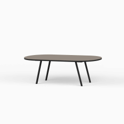 Domusnord LV Lounge Table – sofabord med linoleum og sort kant – medium