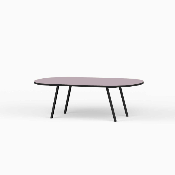 Domusnord LV Lounge Table  sofabord med linoleum og sort kant  medium