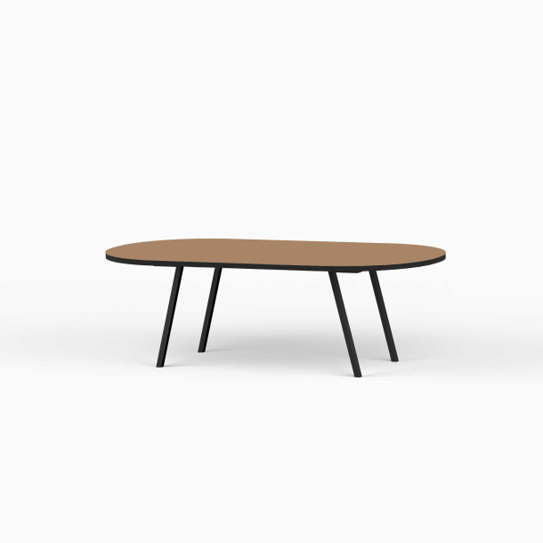 Domusnord LV Lounge Table  sofabord med linoleum og sort kant  medium