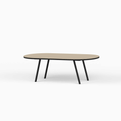 Domusnord LV Lounge Table – sofabord med linoleum og sort kant – medium