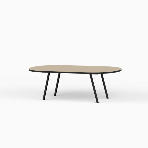 Domusnord LV Lounge Table  sofabord med linoleum og sort kant  medium