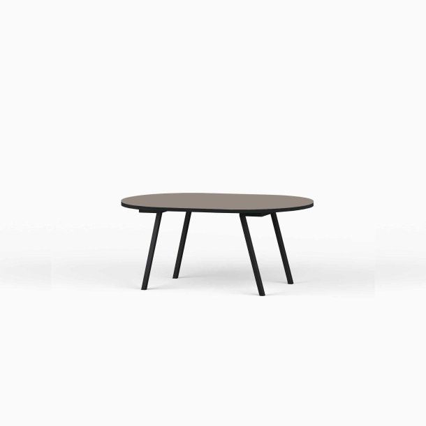 Domusnord LV Lounge Table  sofabord med linoleum og sort kant  small