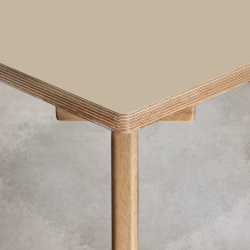 Domusnord Studio Bnk Birkekrydsfiner med Linoleum - 150 cm - 19 farver