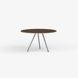 Domusnord Line View Linoleums rundt Spisebord krydsfinr 110 cm i 19 farver