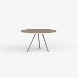 Domusnord Line View Linoleums rundt Spisebord krydsfinr 110 cm i 19 farver