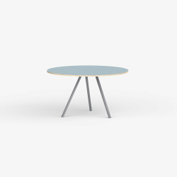 Domusnord Line View Linoleums rundt Spisebord krydsfinr 110 cm i 19 farver