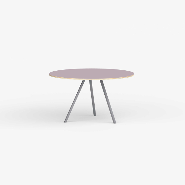 Domusnord Line View Linoleums rundt Spisebord krydsfinr 110 cm i 19 farver