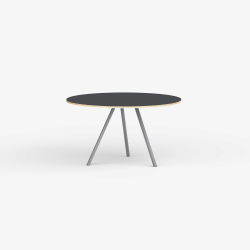 Domusnord Line View Linoleums rundt Spisebord krydsfinr 110 cm i 19 farver