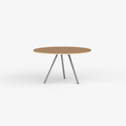 Domusnord Line View Linoleums rundt Spisebord krydsfinr 110 cm i 19 farver