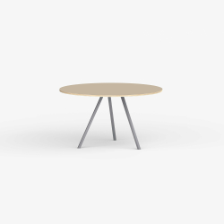 Domusnord Line View Linoleums rundt Spisebord krydsfinr 110 cm i 19 farver