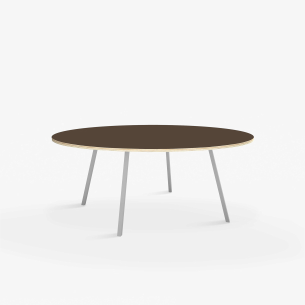 Domusnord Line View Linoleums round Dining table plywood 120 cm in 19 colors