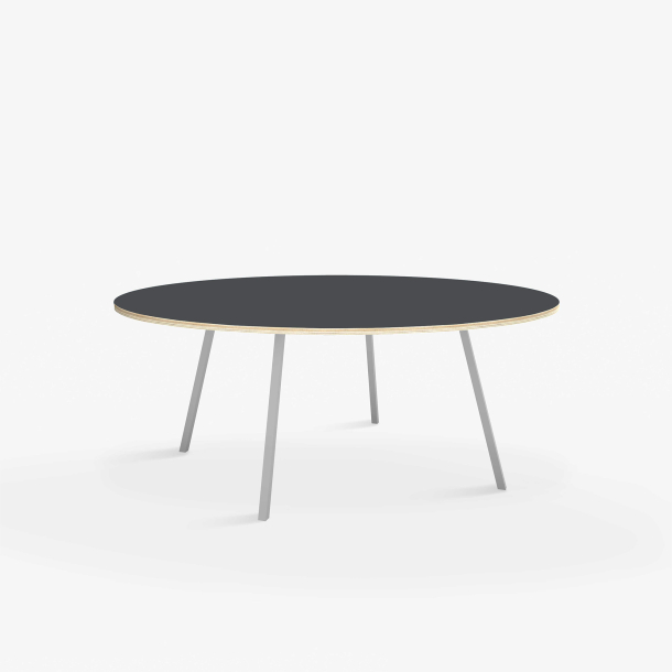 Domusnord Line View Linoleums round Dining table plywood 120 cm in 19 colors