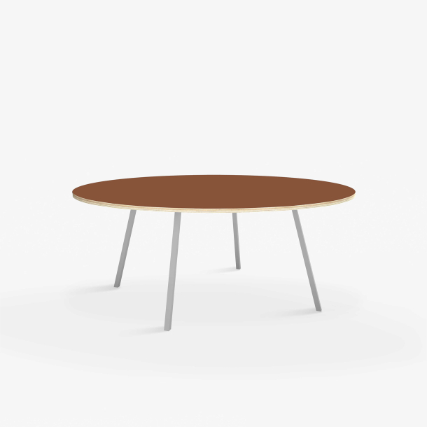 Domusnord Line View Linoleums round Dining table plywood 120 cm in 19 colors