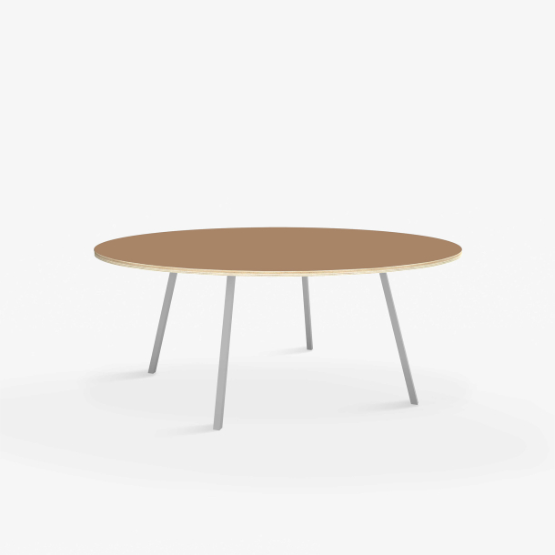 Domusnord Line View Linoleums round Dining table plywood 120 cm in 19 colors