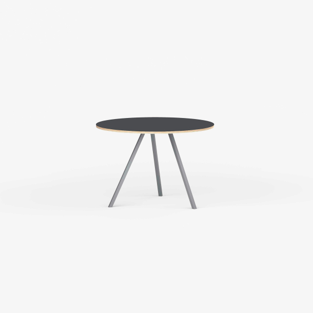 Domusnord Line View Linoleums rundt Spisebord krydsfinr 90 cm i 19 farver