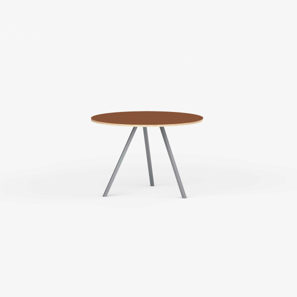 Domusnord Line View Linoleums rundt Spisebord krydsfinr 90 cm i 19 farver