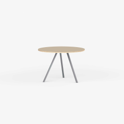 Domusnord Line View Linoleums rundt Spisebord krydsfinr 90 cm i 19 farver