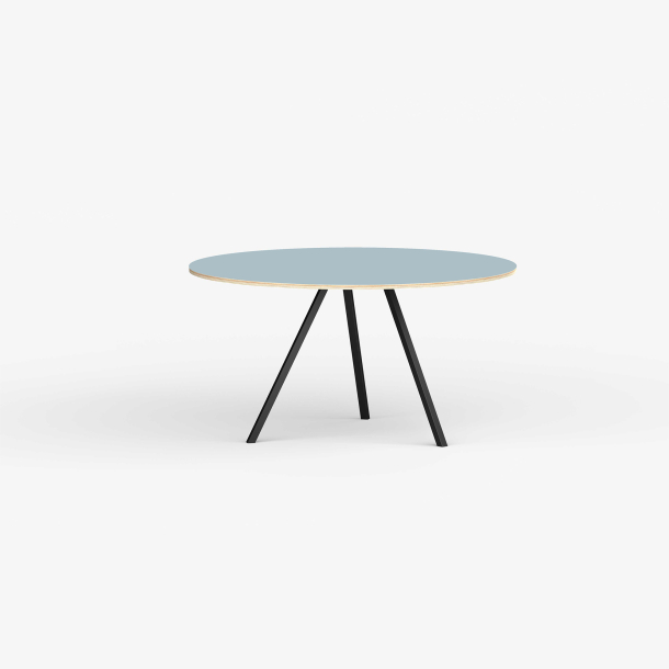 Domusnord Line View Linoleums rundt Spisebord krydsfinr 110 cm i 19 farver