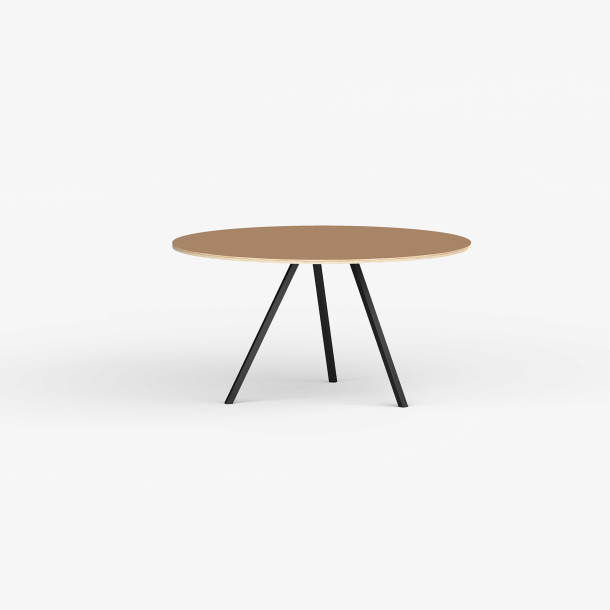 Domusnord Line View Linoleums rundt Spisebord krydsfinr 110 cm i 19 farver