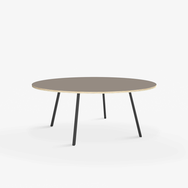 Domusnord Line View Linoleums round Dining table plywood 120 cm in 19 colors