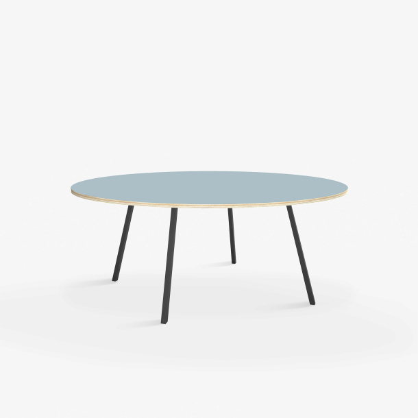 Domusnord Line View Linoleums round Dining table plywood 120 cm in 19 colors