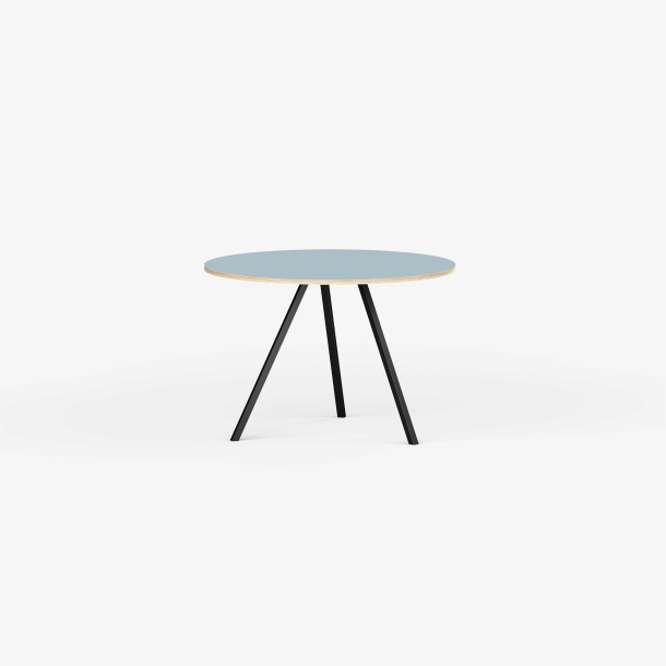 Domusnord Line View Linoleums rundt Spisebord krydsfinr 90 cm i 19 farver