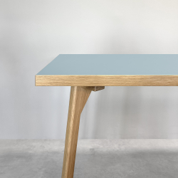 Domusnord Room Linoleum Desk in Oak 120 x 60 cm in 19 colors