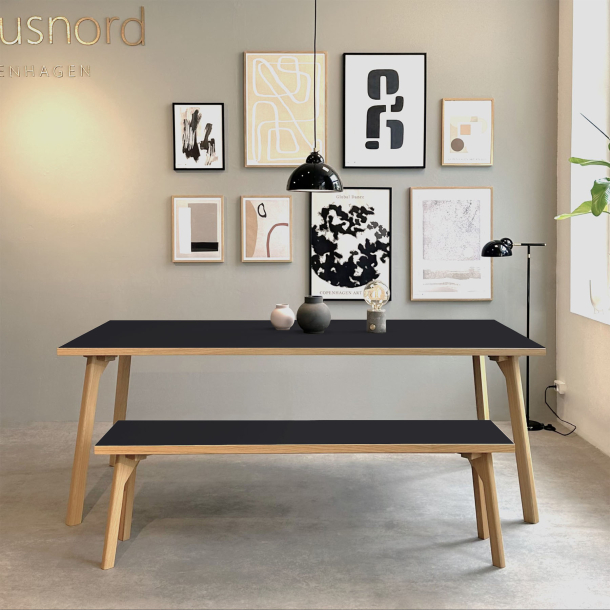 Domusnord Room Bnk Eg Tr med Linoleum - 110 cm - 19 farver