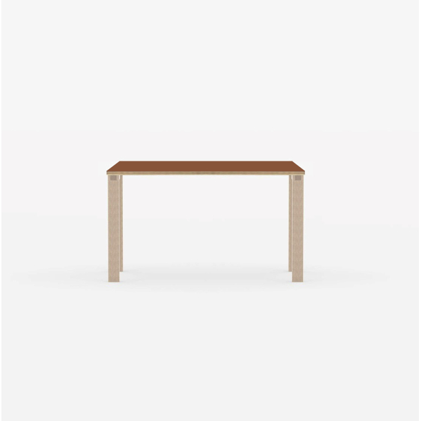 Domusnord Klassik Linoleums Skrivebord 120 x 60 cm i 21 farver Okker brun (Brick)
