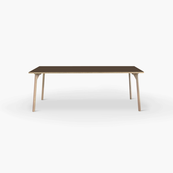 Domusnord Studio Linoleums Skrive og Spisebord p Birkekrydsfiner 160 x 80 cm i 19 farver