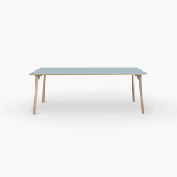 Domusnord Studio Linoleums Skrivebord og mdebord p Birkekrydsfiner 160 x 80 cm i 19 farver