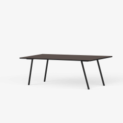 Domusnord Line View Linoleums konferencebord og mdebord med sort kant 160 x 80 cm i 14 farver