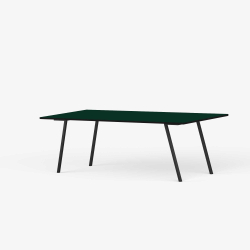 Domusnord Line View Linoleums konferencebord og mdebord med sort kant 160 x 80 cm i 14 farver