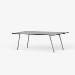 Domusnord Line View Linoleums konferencebord og mdebord med sort kant 160 x 80 cm i 14 farver