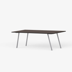 Domusnord Line View Linoleums konferencebord og mdebord med sort kant 160 x 80 cm i 14 farver