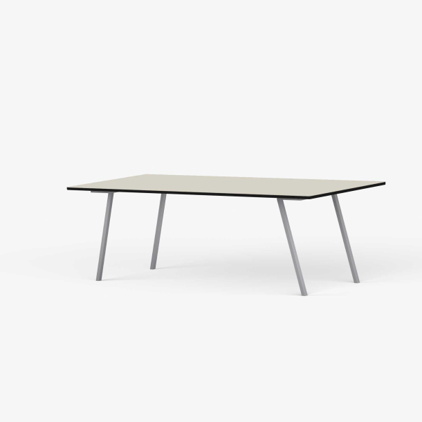 Domusnord Line View Linoleums konferencebord og mdebord med sort kant 160 x 80 cm i 14 farver