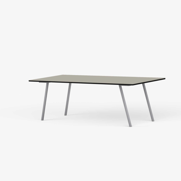 Domusnord Line View Linoleums konferencebord og mdebord med sort kant 160 x 80 cm i 14 farver