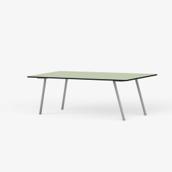 Domusnord Line View Linoleums konferencebord og mdebord med sort kant 160 x 80 cm i 14 farver