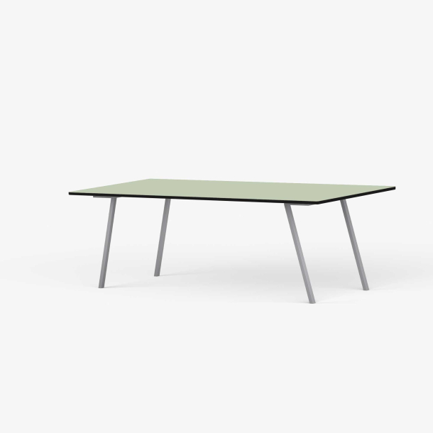 Domusnord Line View Linoleums konferencebord og mdebord med sort kant 160 x 80 cm i 14 farver