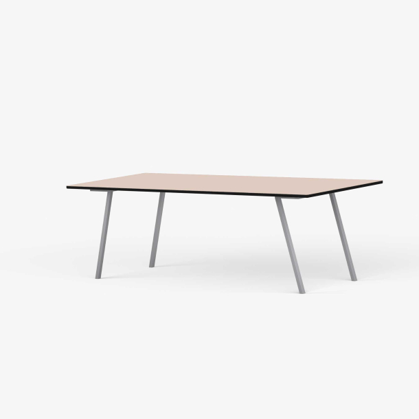 Domusnord Line View Linoleums konferencebord og mdebord med sort kant 160 x 80 cm i 14 farver