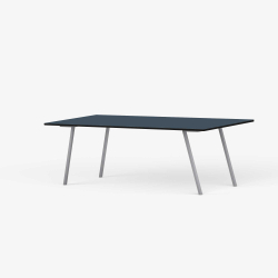 Domusnord Line View Linoleums konferencebord og mdebord med sort kant 160 x 80 cm i 14 farver