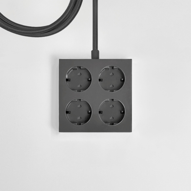 Domusnord Connector design stikdse  Granite Grey / gr